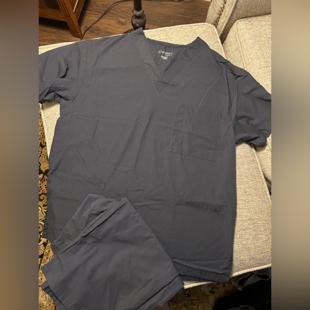Women's Gray Scrub Set